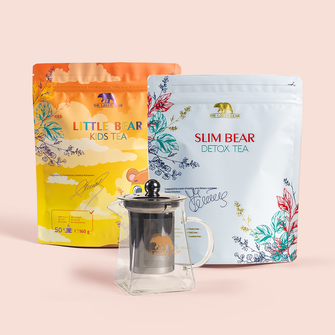Little Bear + Slim Bear + Teapot with Infuser
