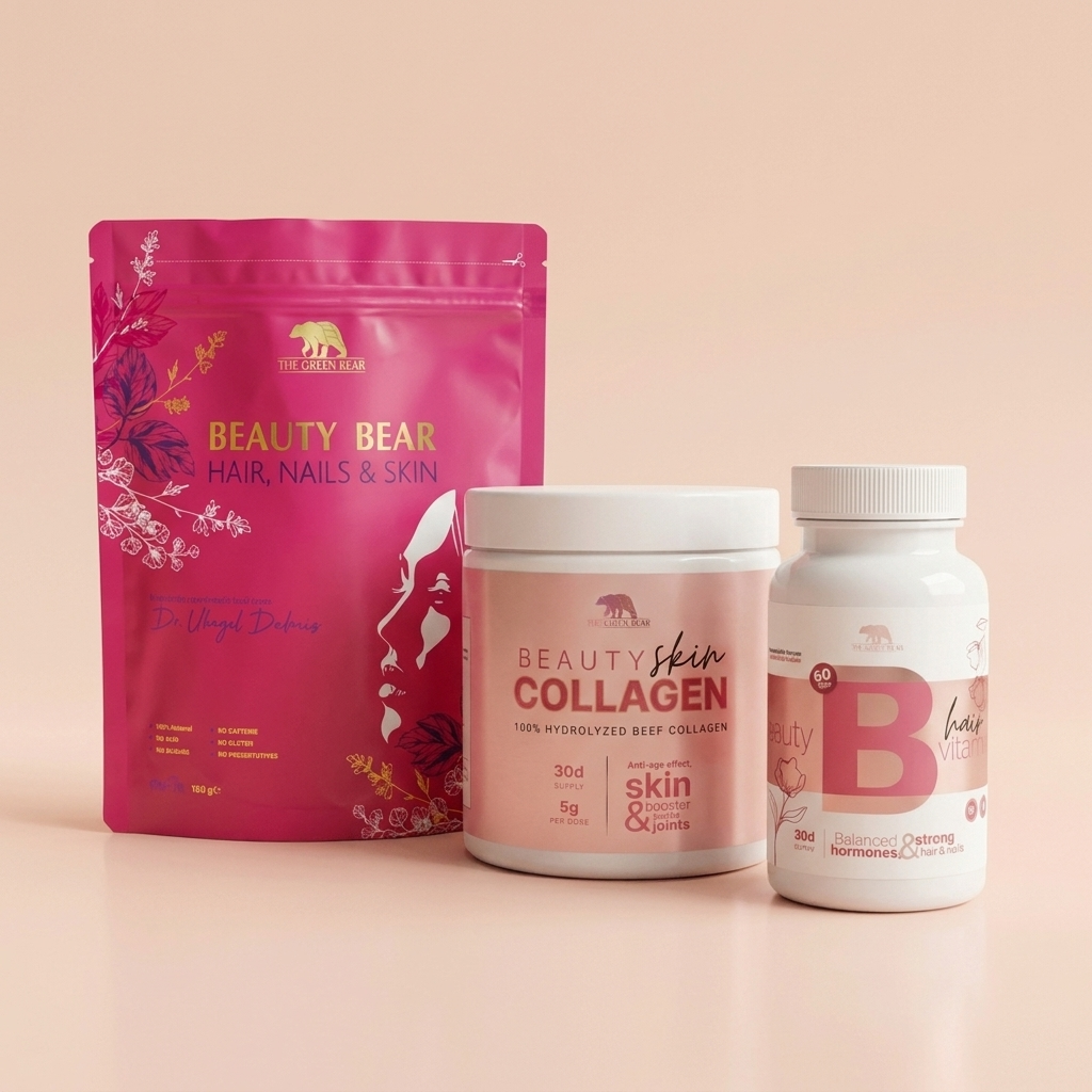 Женска красота: Beauty Skin Peptides + Beauty Vitamins + Beauty Bear
