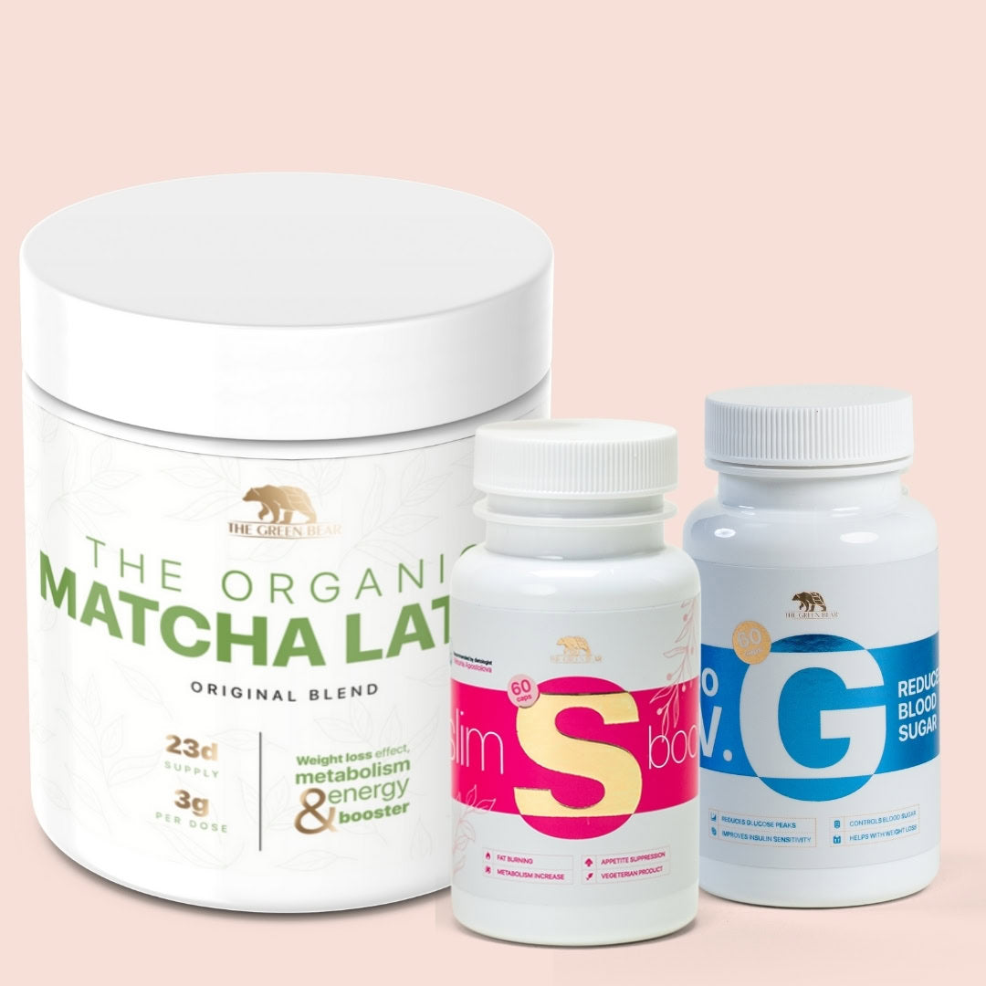 Matcha latte + λεπτό σώμα + γλυκόζη REV